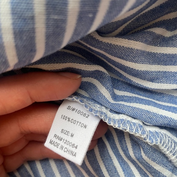 ❤️‍🔥STRIPED BUTTON FRONT MIDI DRESS - Picture 7 of 8